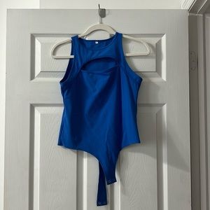 Cobalt blue bodysuit